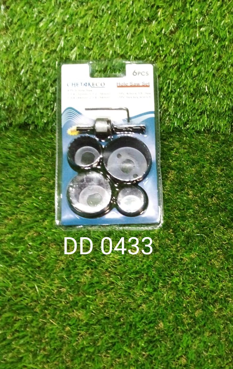 Hole saw set with various hole sizes Hole saw set with various hole sizes